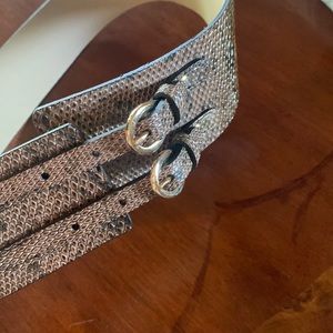 New Snake Print belt size large